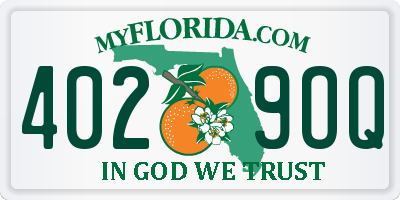 FL license plate 4029OQ
