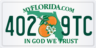 FL license plate 4029TC