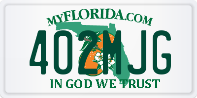 FL license plate 402MJG