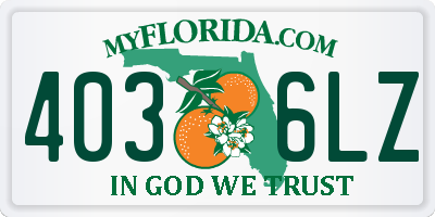 FL license plate 4036LZ