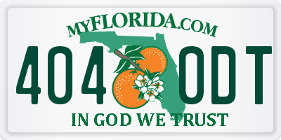 FL license plate 4040DT