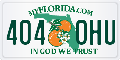 FL license plate 4040HU