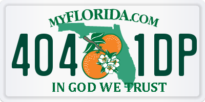 FL license plate 4041DP