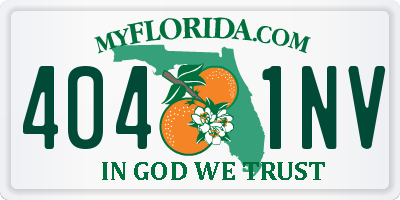 FL license plate 4041NV
