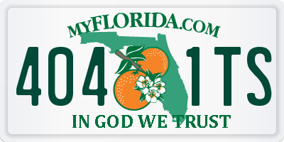 FL license plate 4041TS