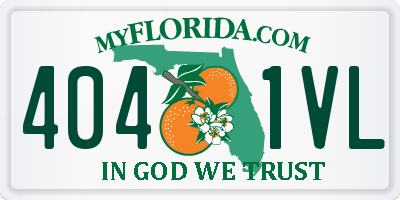 FL license plate 4041VL