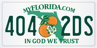 FL license plate 4042DS