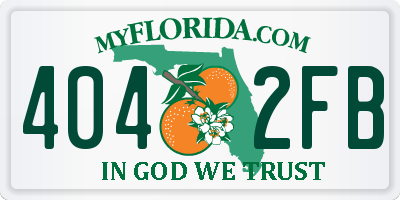 FL license plate 4042FB