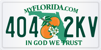 FL license plate 4042KV