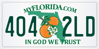 FL license plate 4042LD