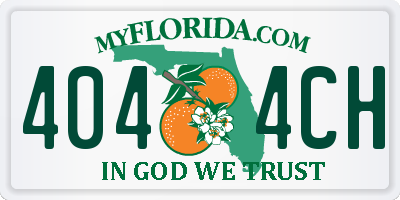 FL license plate 4044CH