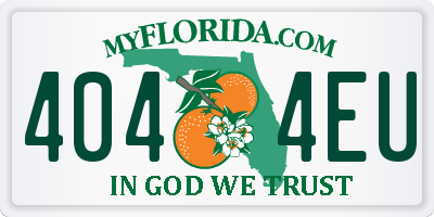 FL license plate 4044EU