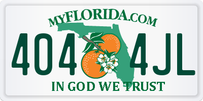 FL license plate 4044JL