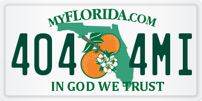 FL license plate 4044MI