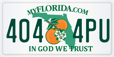 FL license plate 4044PU