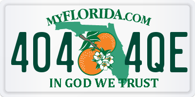 FL license plate 4044QE