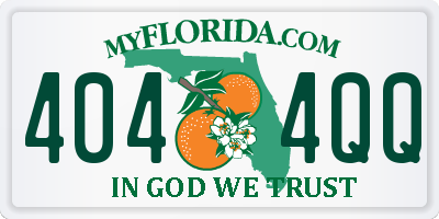 FL license plate 4044QQ