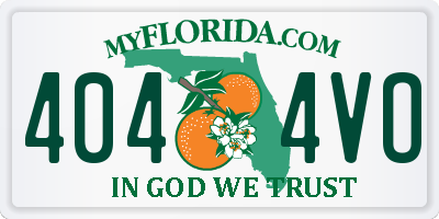 FL license plate 4044VO