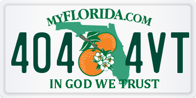 FL license plate 4044VT