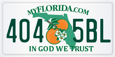 FL license plate 4045BL