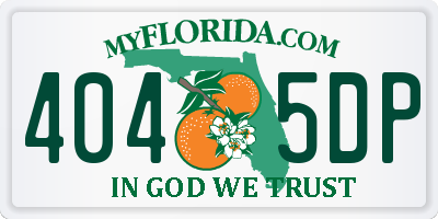 FL license plate 4045DP