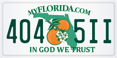 FL license plate 4045II