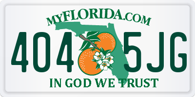 FL license plate 4045JG