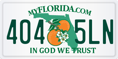 FL license plate 4045LN