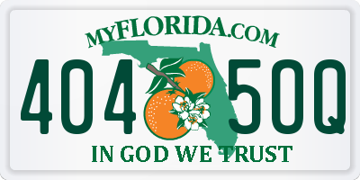 FL license plate 4045OQ
