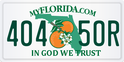 FL license plate 4045OR