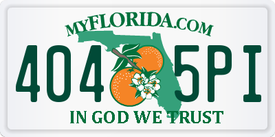 FL license plate 4045PI