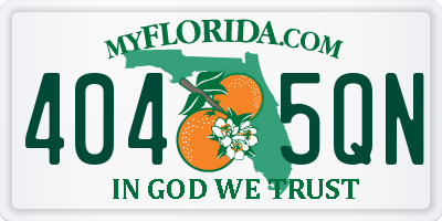 FL license plate 4045QN