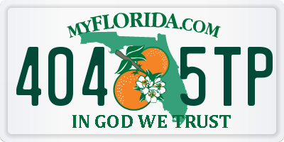 FL license plate 4045TP