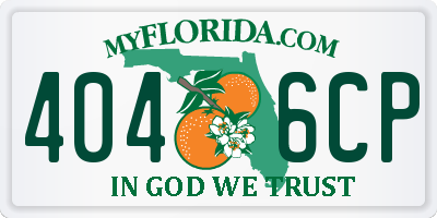 FL license plate 4046CP