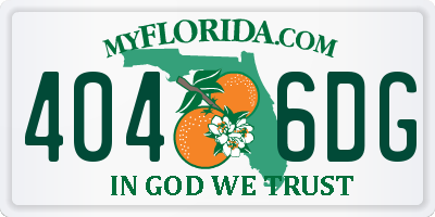 FL license plate 4046DG