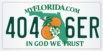 FL license plate 4046ER