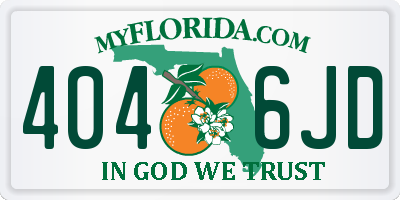 FL license plate 4046JD