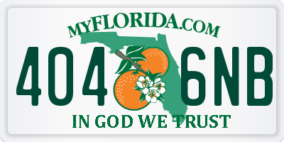 FL license plate 4046NB