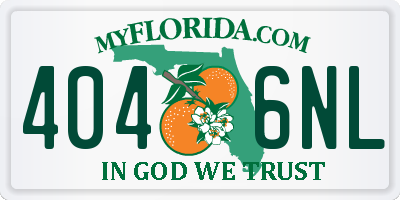 FL license plate 4046NL