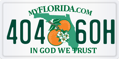 FL license plate 4046OH
