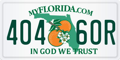 FL license plate 4046OR