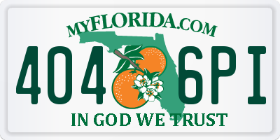 FL license plate 4046PI
