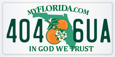 FL license plate 4046UA