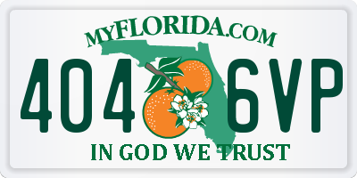 FL license plate 4046VP