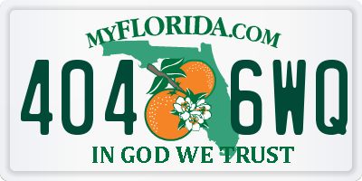 FL license plate 4046WQ