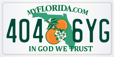FL license plate 4046YG