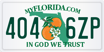 FL license plate 4046ZP