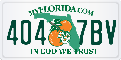 FL license plate 4047BV