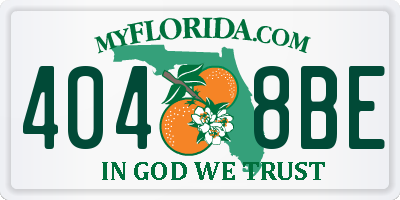 FL license plate 4048BE