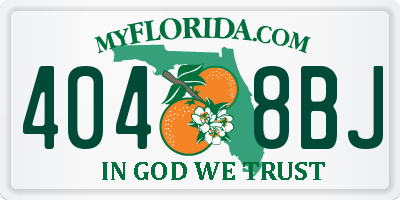 FL license plate 4048BJ